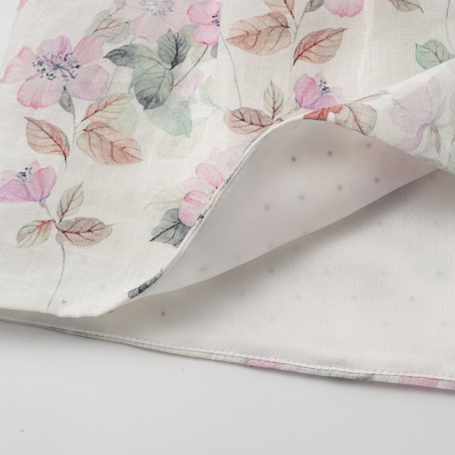 “春意” 義大利繪印藏鑽亞麻輕國風短褲—花枝映羽