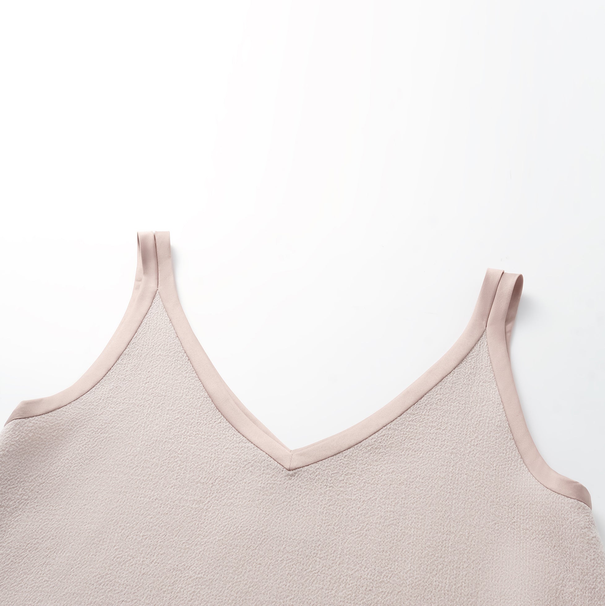 "The Top" 英國頂級雙面縐紗背心— Taupe