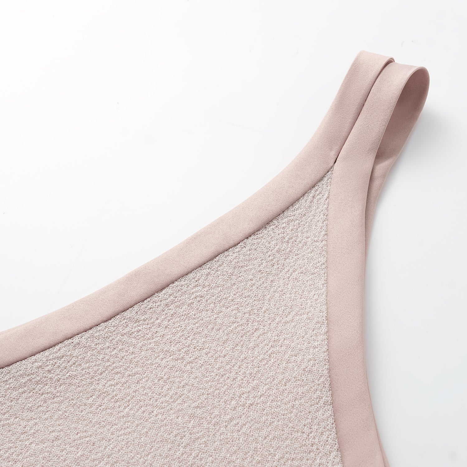 "The Top" 英國頂級雙面縐紗背心— Taupe