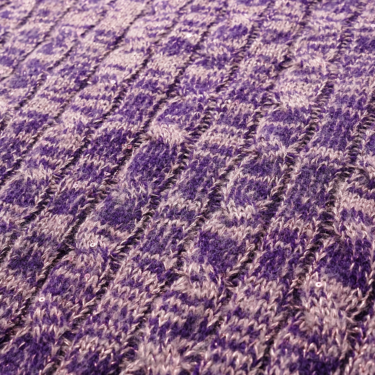 “Winter diary.” 100% Cashmere 亮片麻花編織針織背心—Charm