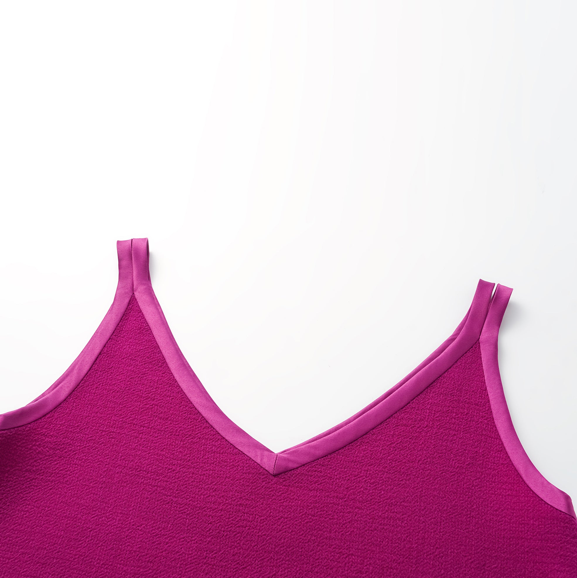 "The Top"英國頂級雙面縐紗背心— Fuchsia
