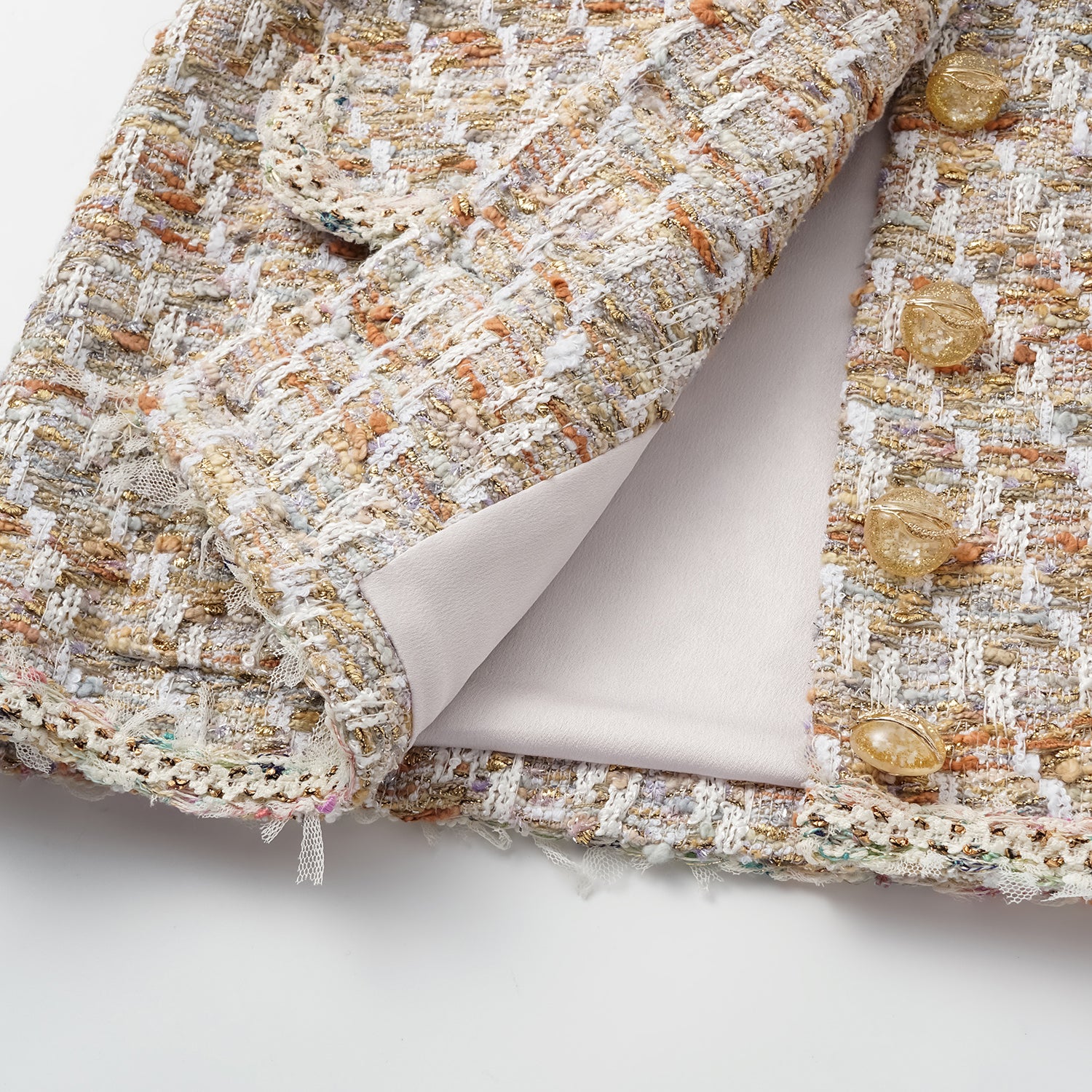 “Weekend at Monaco” 西班牙縷金工藝輕薄花呢收腰狩獵馬甲背心—Whimsy Grove