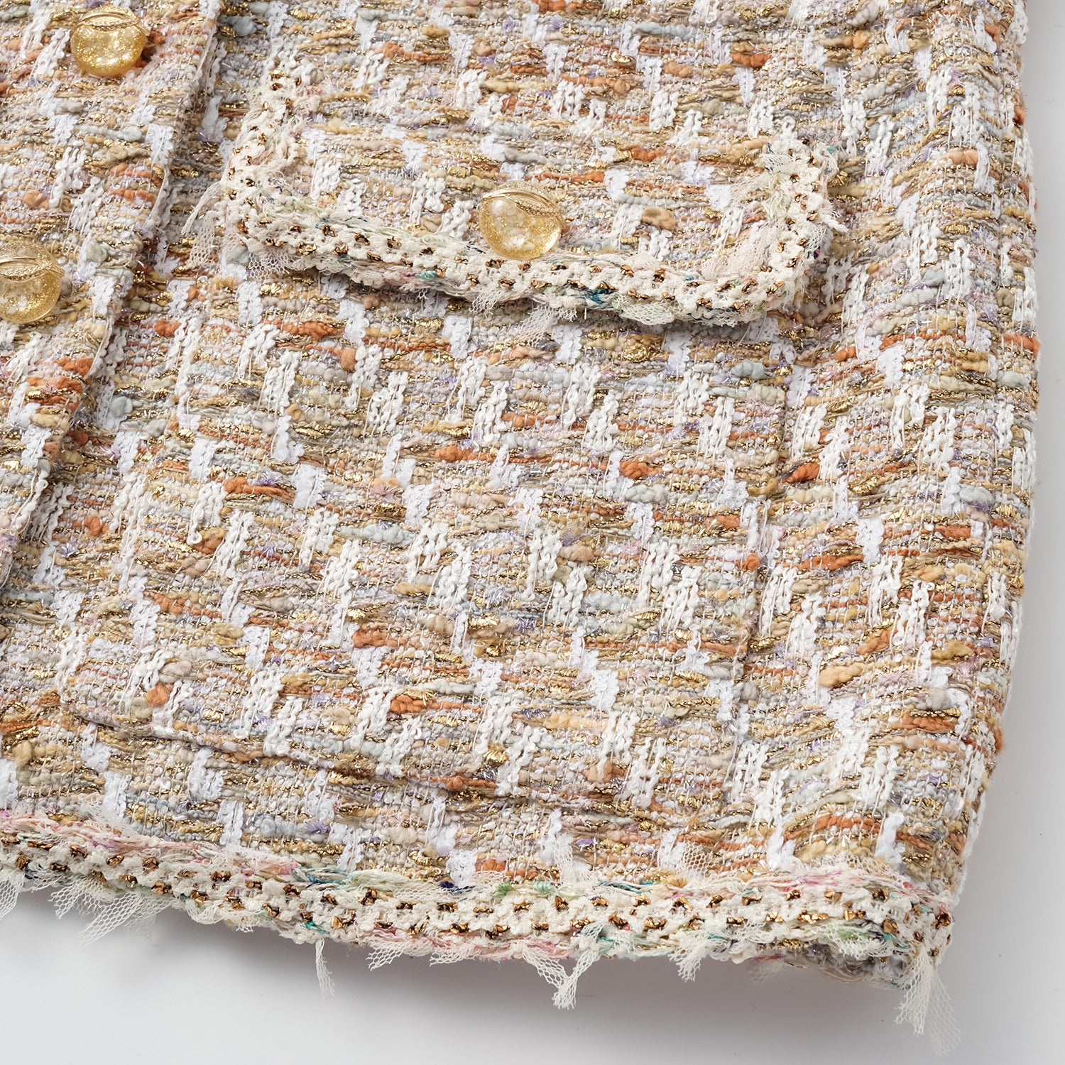 “Weekend at Monaco” 西班牙縷金工藝輕薄花呢收腰狩獵馬甲背心—Whimsy Grove