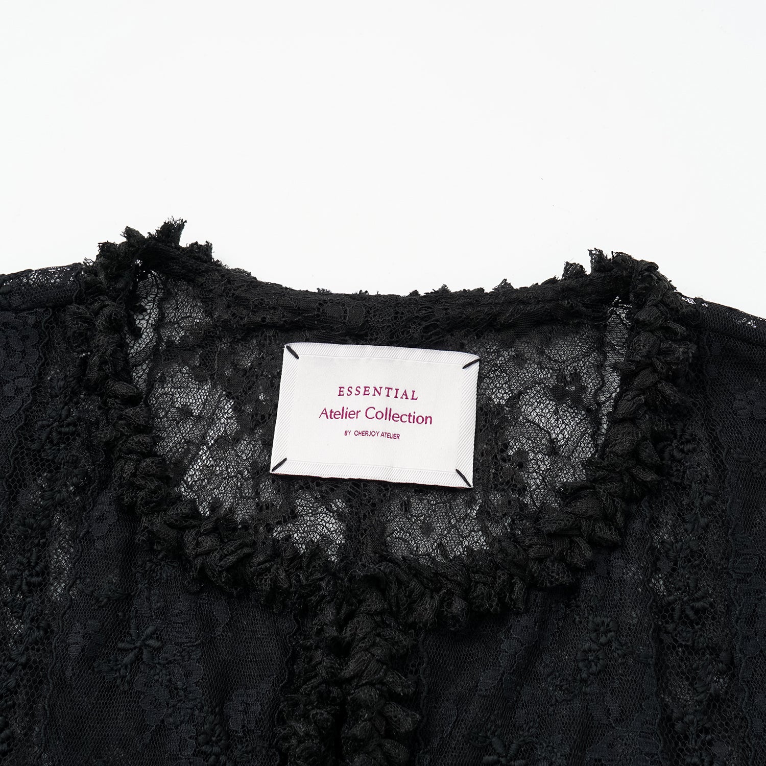 "Quiet Mastery."法國頂級奢華蕾絲開衫—Nocturne 羽黛夜咏