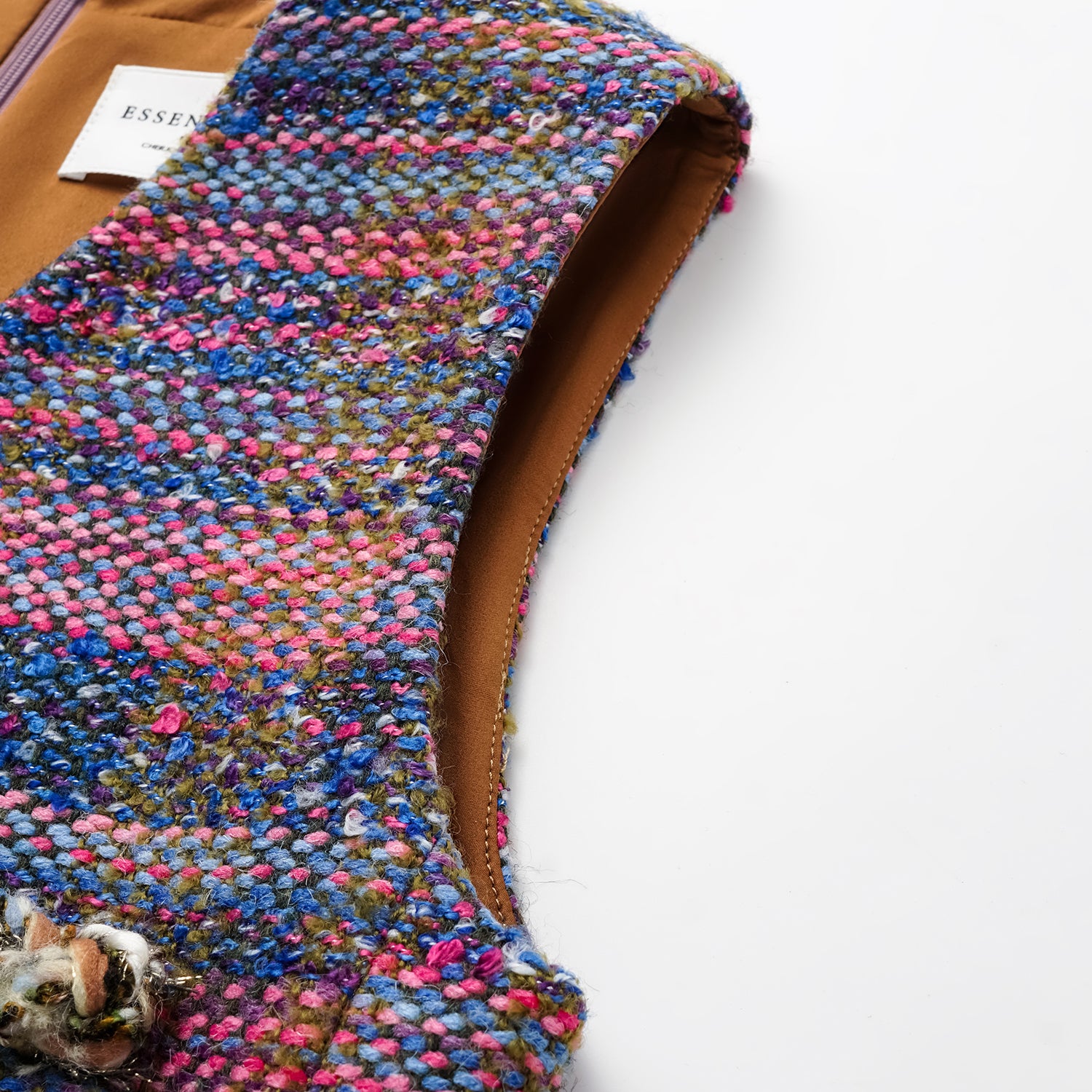 “Chelsea tea time.” 花呢A字洋裝—Berry Happy