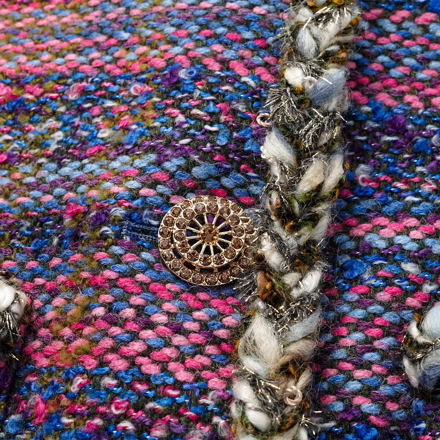 “Chelsea teatime.” Classic No.5 tweed jacket—Berry Happy 