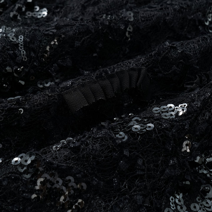 "Weekend at Monaco." Luxurious Painterly Beaded Lace Hunting Vest - Nuit Parfumée