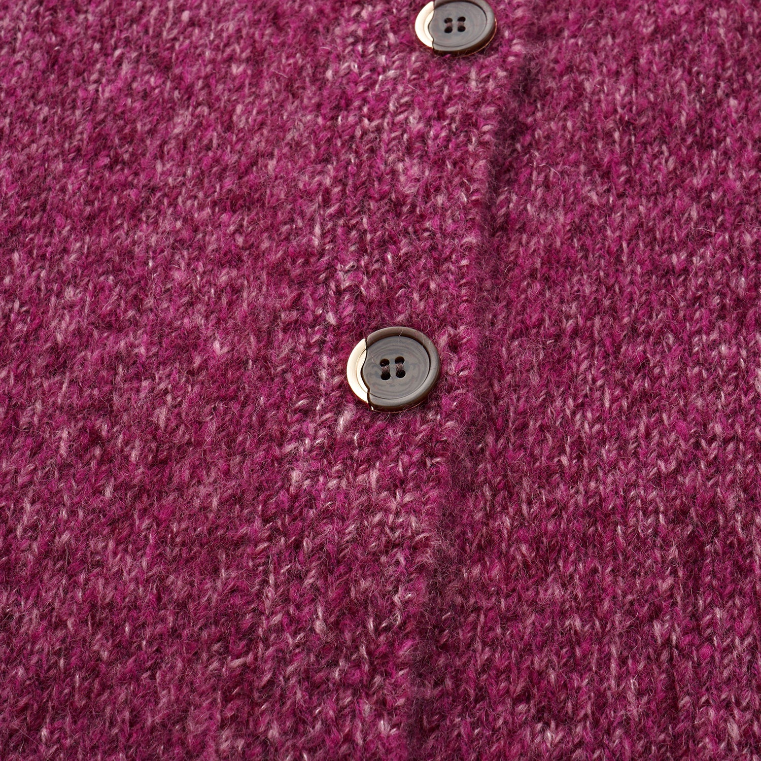 “Winter Diary” Cashmere真絲霧染絨柔細針立領外套—Mulled Berry冬季甜莓