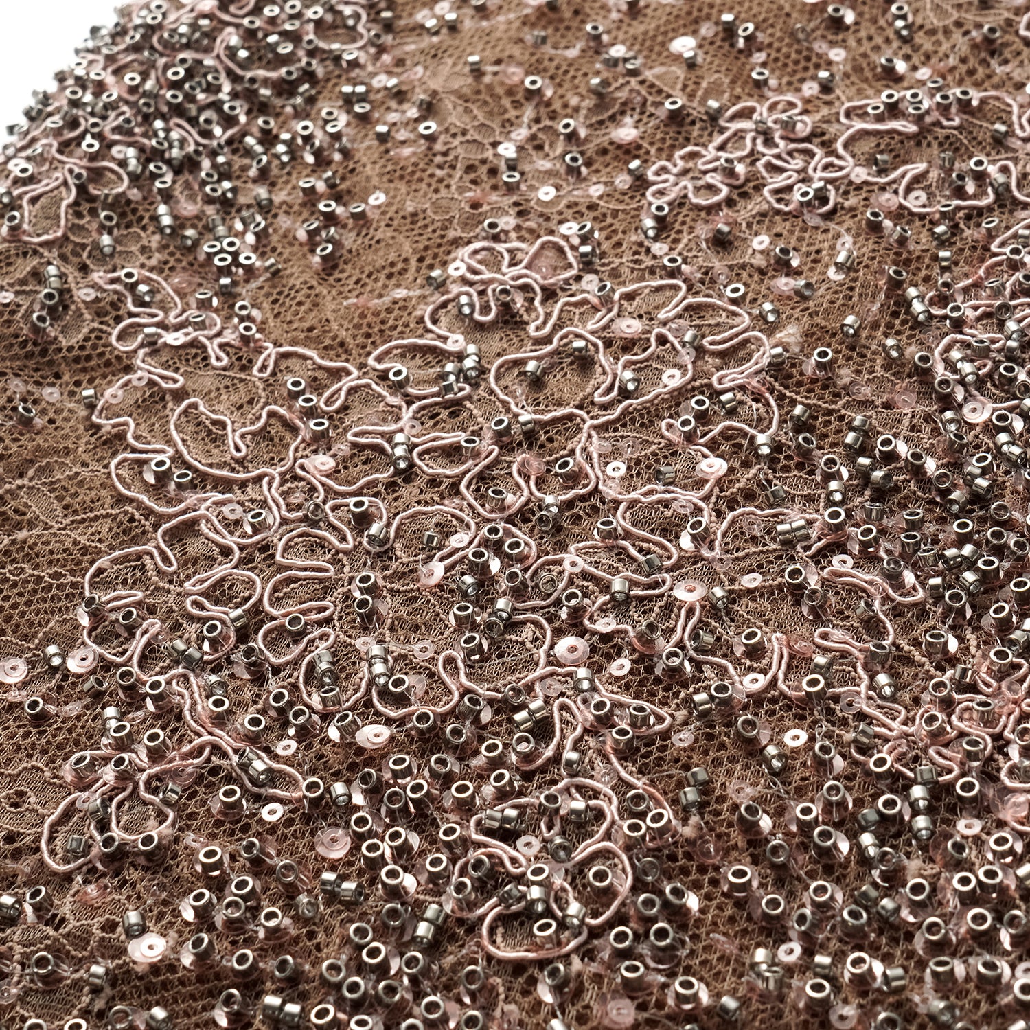 "Imperial Gala" 奢華珠繡喇叭褲—Rosewood Gleam