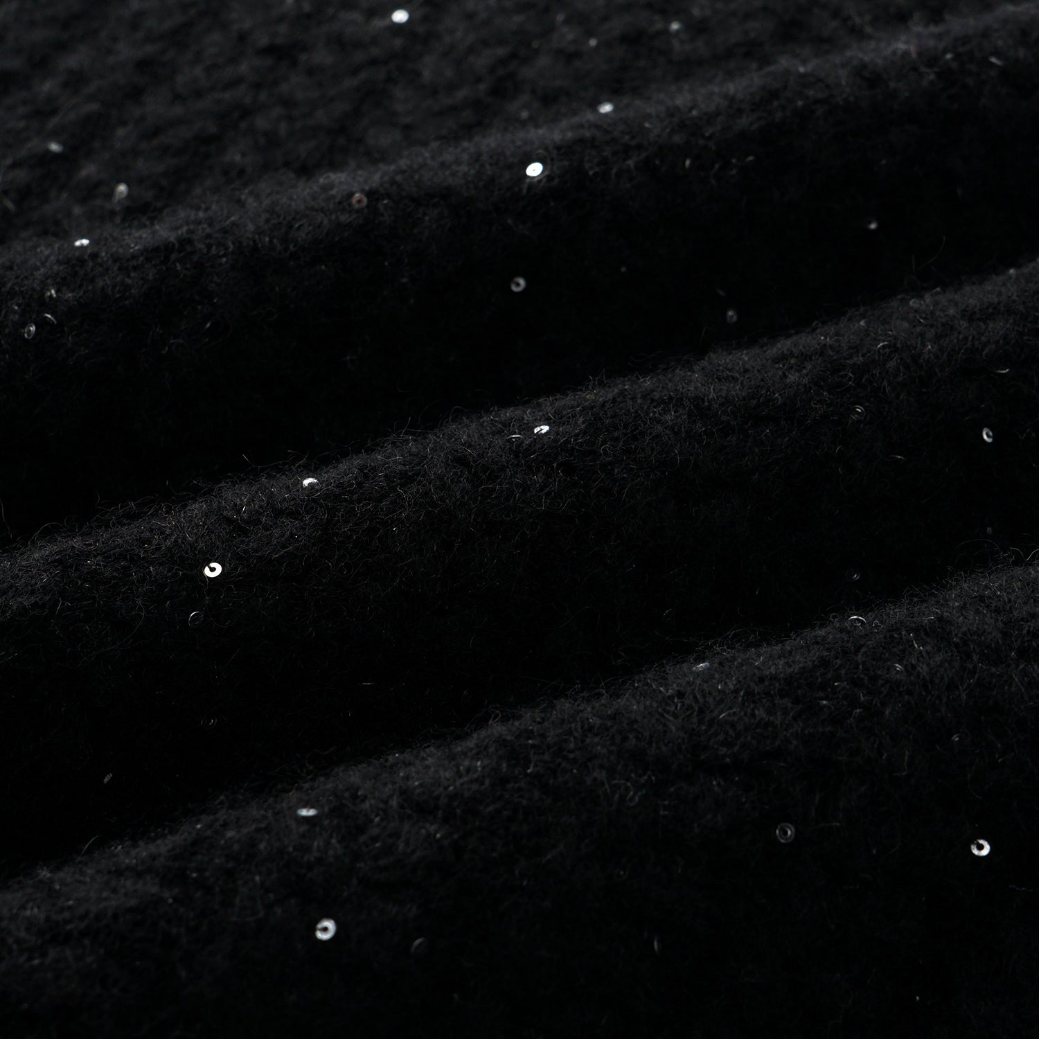 “Autumn Diary” 100% Cashmere 立體細麻花星點亮片針織背心—Eternal Night極夜峽灣