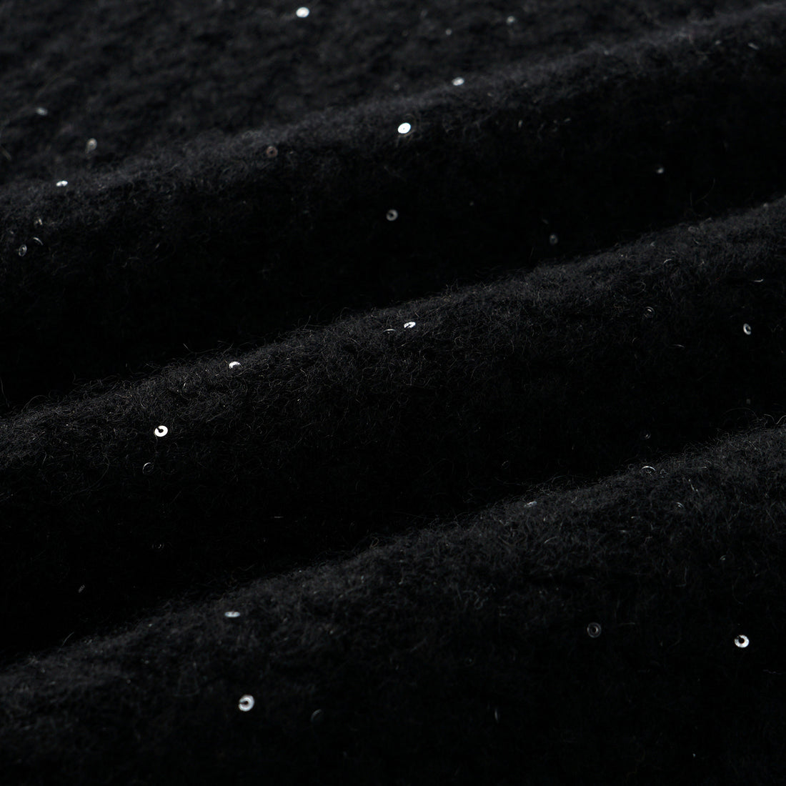 “Autumn Diary” 100% Cashmere 立體細麻花星點亮片針織背心—Eternal Night極夜峽灣