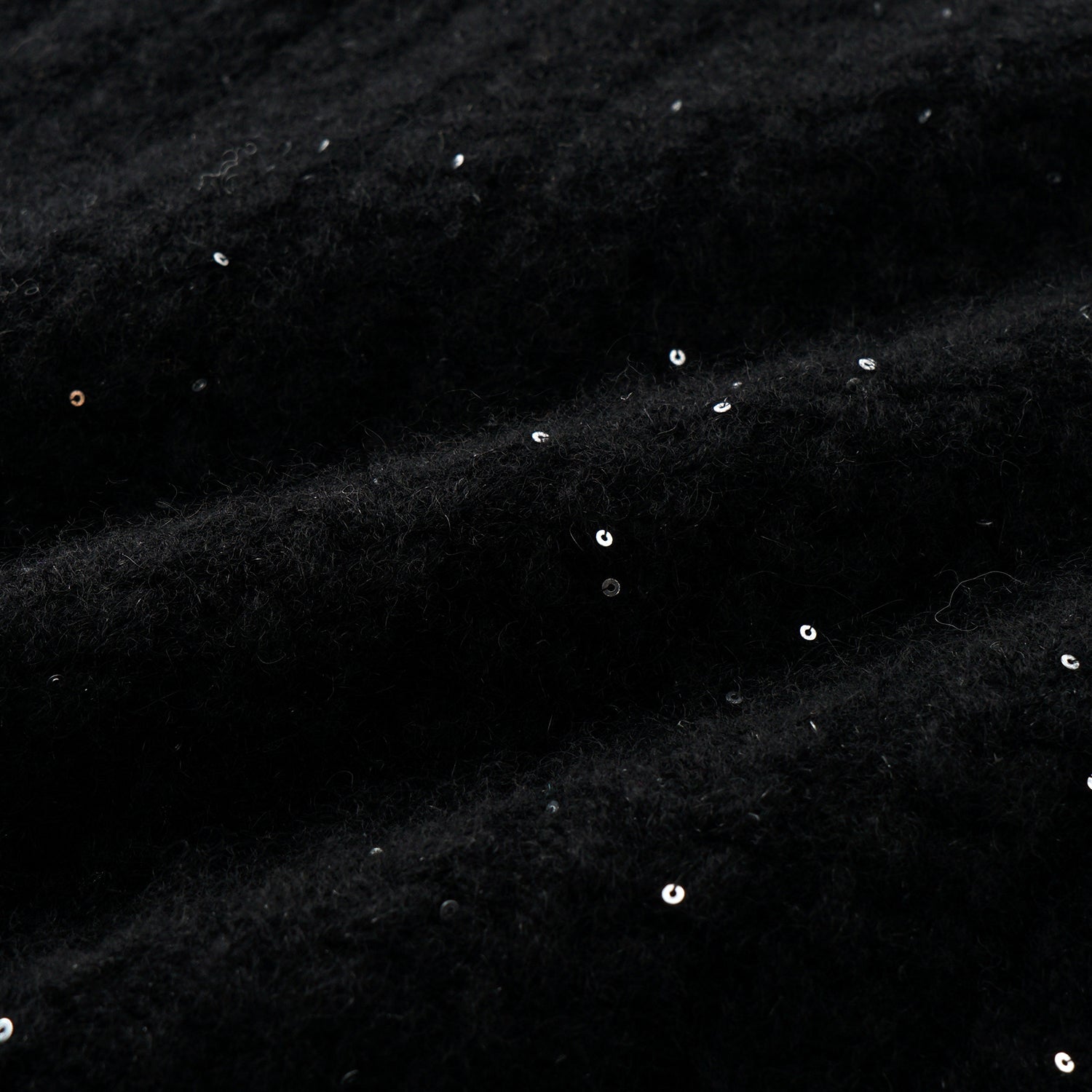 “Autumn Diary” 100% Cashmere 立體細麻花星點亮片針織短褲—Eternal Night極夜峽灣