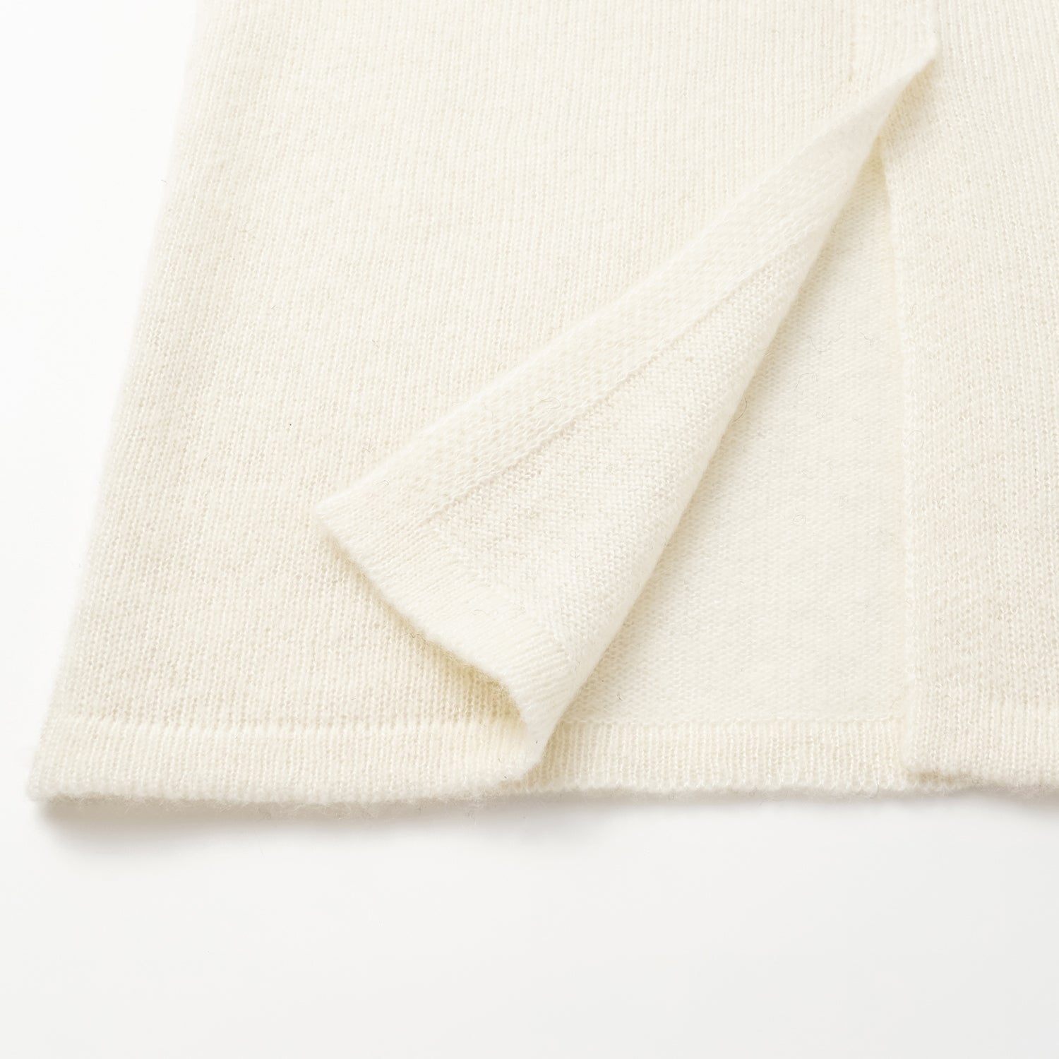 "Autumn Diary" Silk Cashmere Pencil Skirt—Milk 