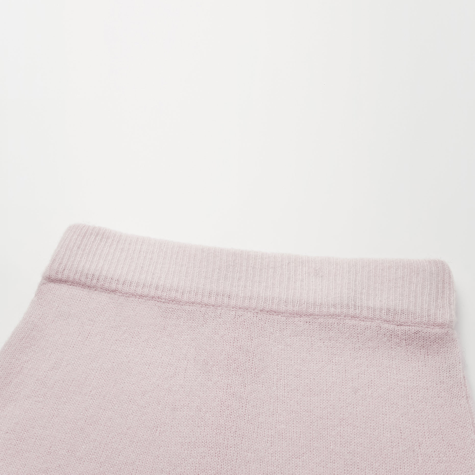 Autumn Diary Silk Cashmere Pencil Skirt—Rose Water 