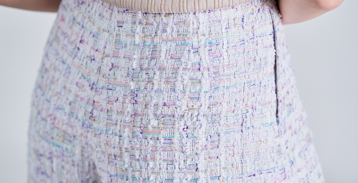 “Chelsea Citywalk”法國彩織花呢短褲—Snowberry 雪莓