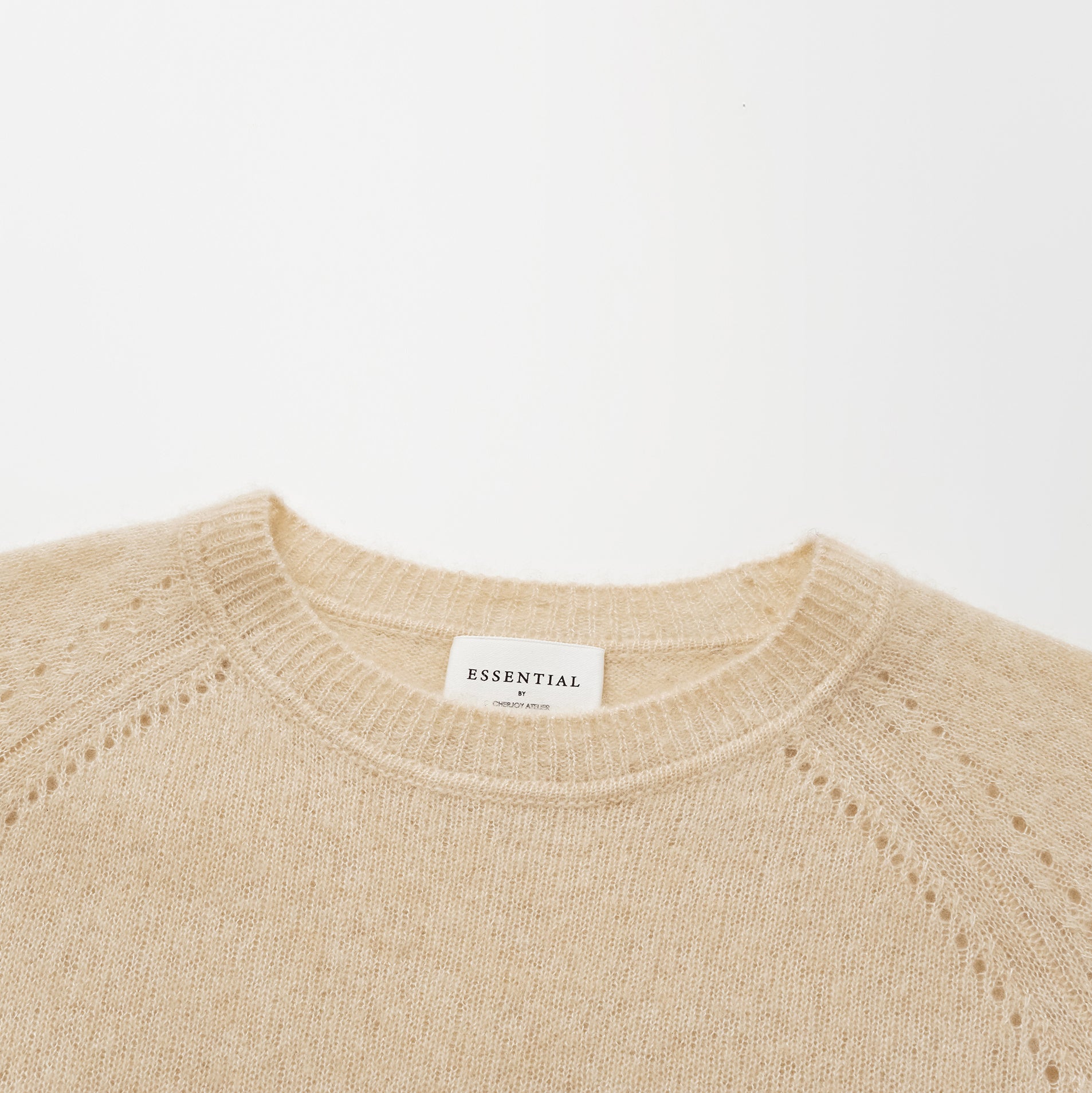 Autumn Diary Silk Cashmere 3/4 Sleeve Top—Vanilla Cake 