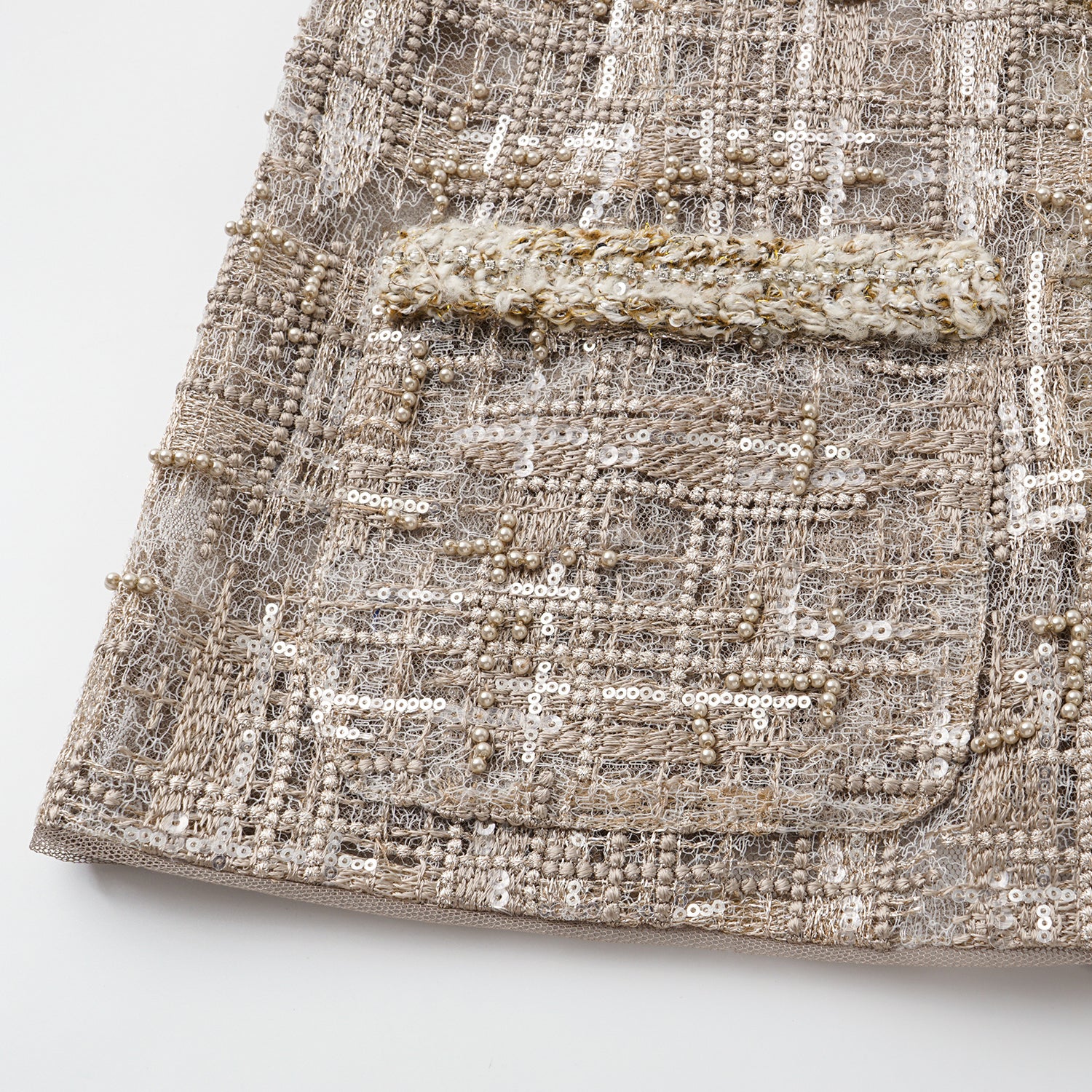 “Brunch at Ritz.” 奢華蕾絲畫藝珠繡外套—The Gilded Kiss克林姆之吻