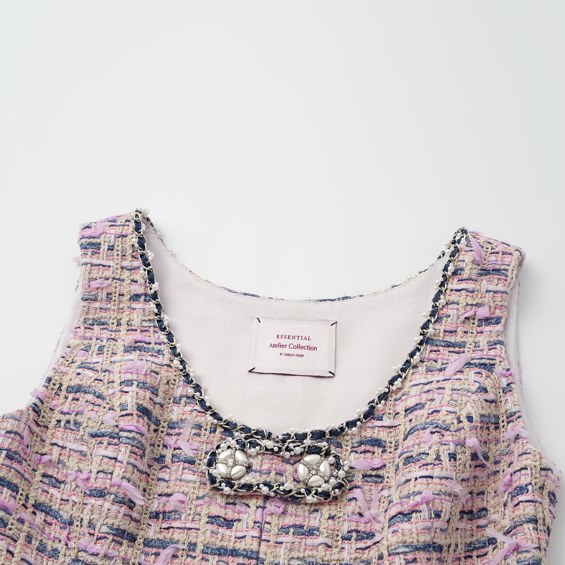 “Sloane Ave." 法國夏日輕薄花呢馬甲背心— 暮色花園 Twilight Garden