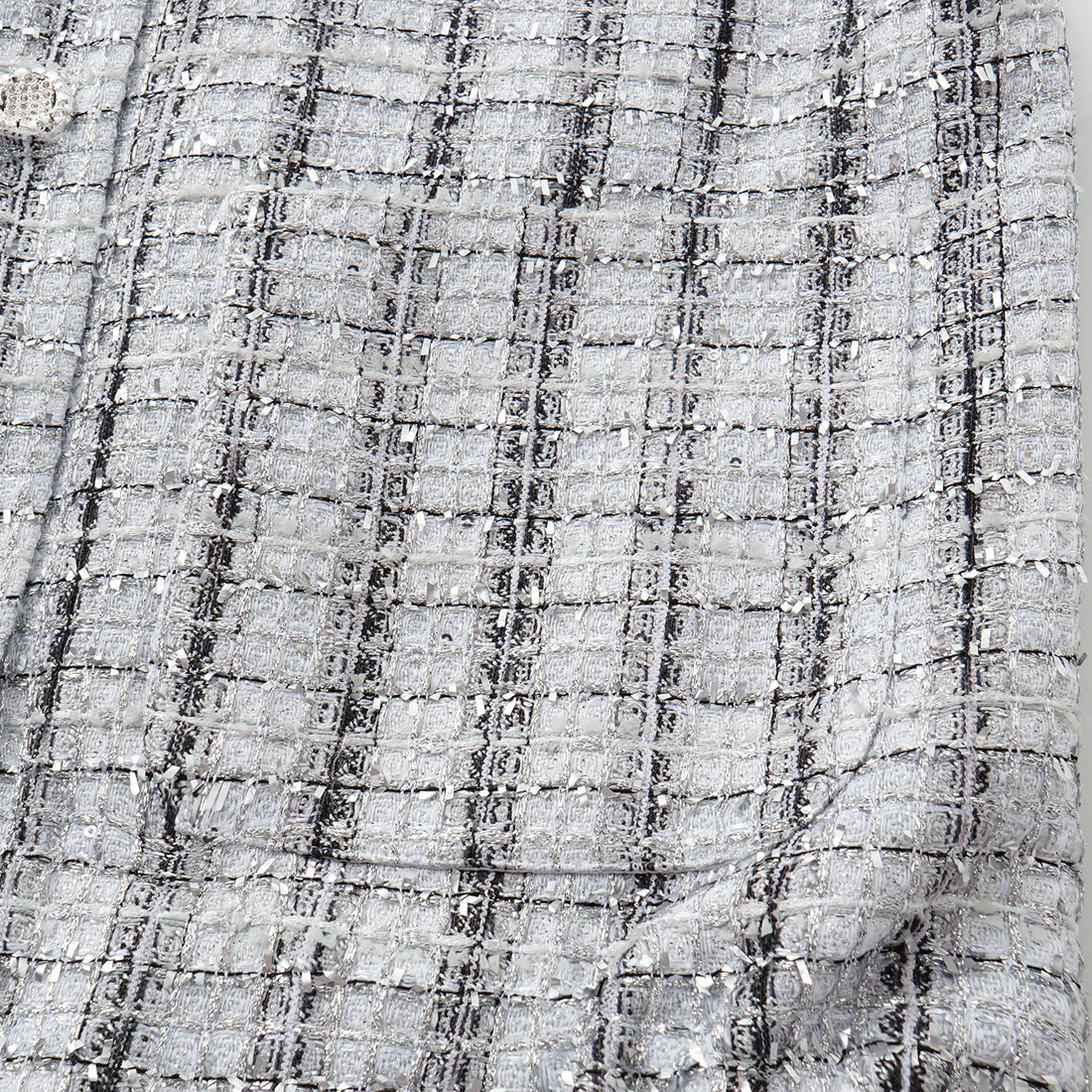 "Sloane Ave." 法國頂級銀燦工藝蕾絲花呢Oversized背心—Reflet Parisien巴黎倒影