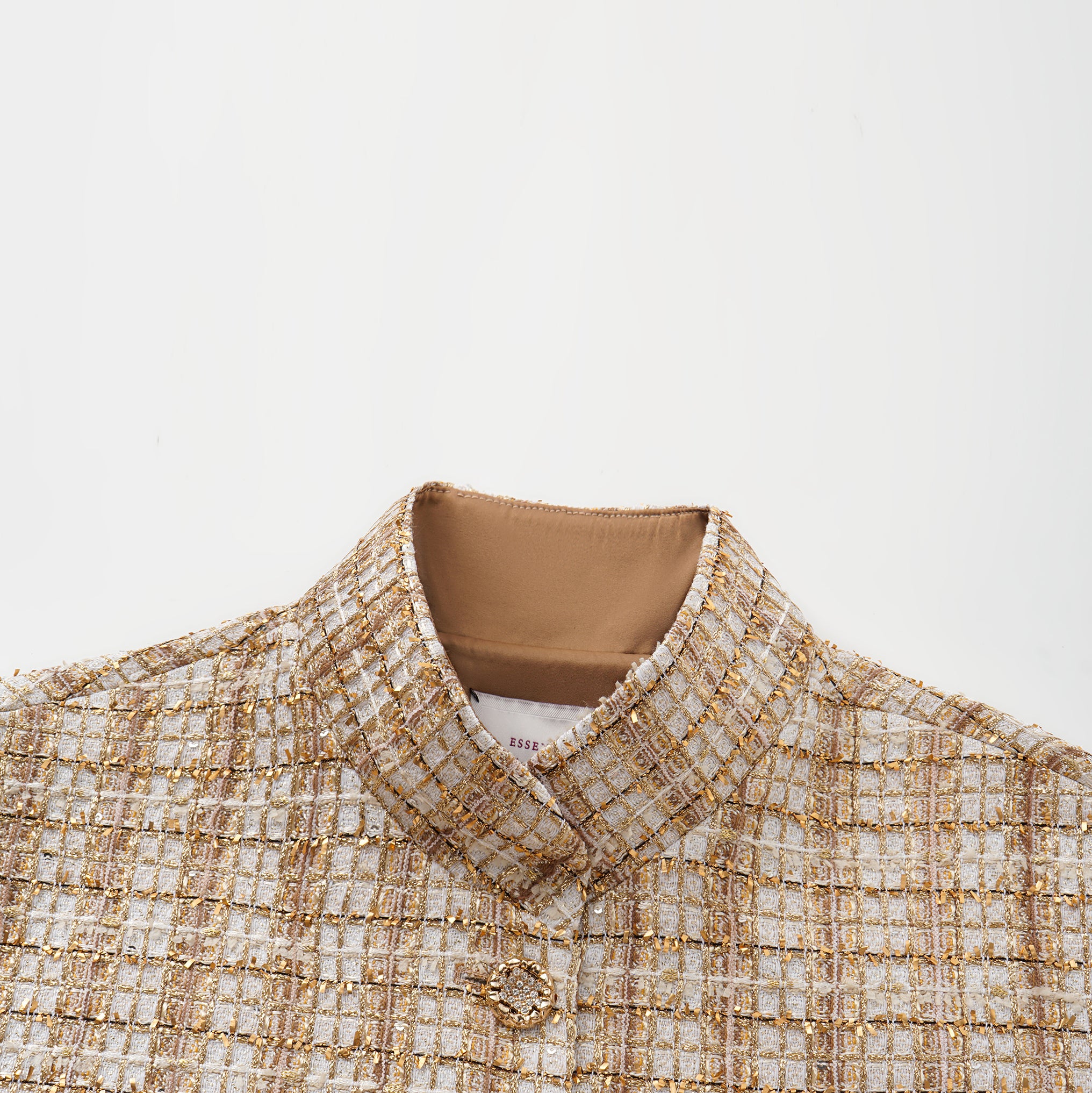 "Sloane Ave." 法國頂級縷金工藝蕾絲花呢Oversized背心—Versailles Chanson凡爾賽香頌