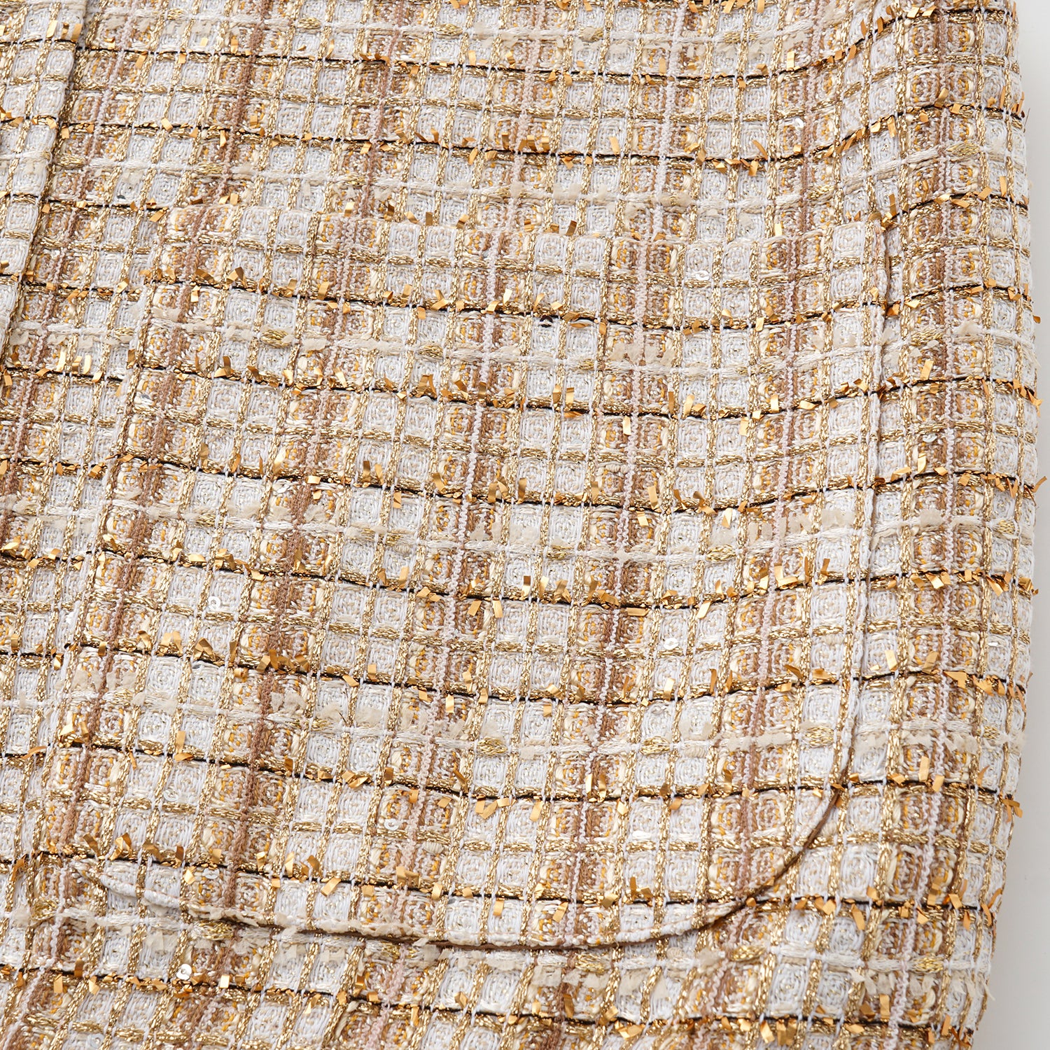 "Sloane Ave." 法國頂級縷金工藝蕾絲花呢Oversized背心—Versailles Chanson凡爾賽香頌