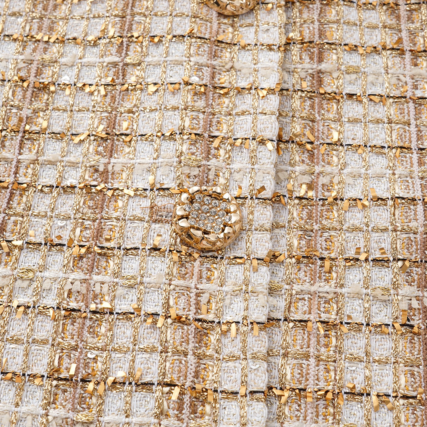 "Sloane Ave." 法國頂級縷金工藝蕾絲花呢Oversized背心—Versailles Chanson凡爾賽香頌