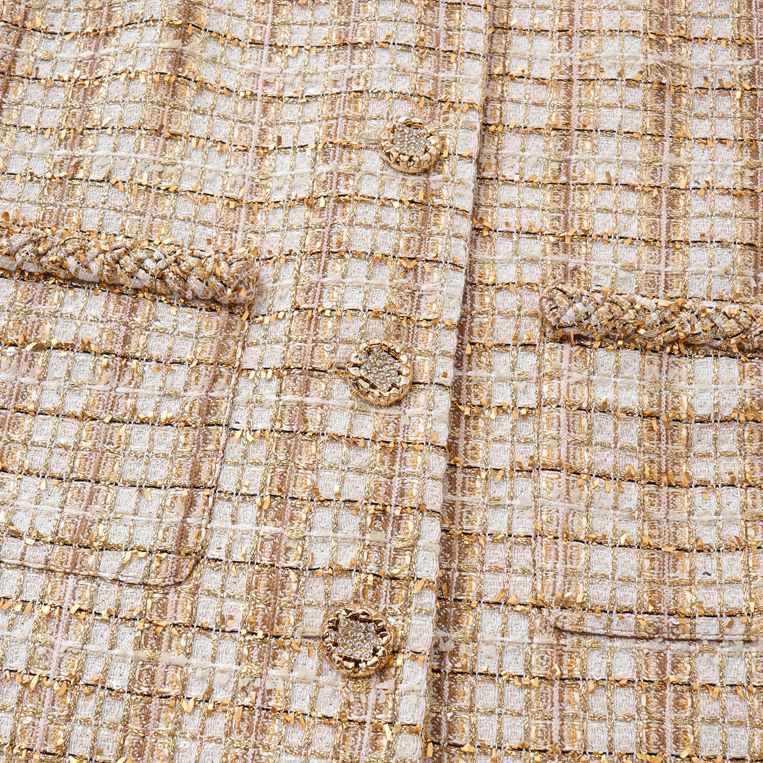 "Sloane Ave." 法國頂級縷金工藝蕾絲花呢馬甲背心—Versailles Chanson凡爾賽香頌