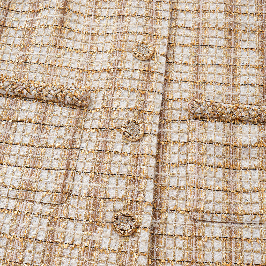 "Sloane Ave." 法國頂級縷金工藝蕾絲花呢馬甲背心—Versailles Chanson凡爾賽香頌