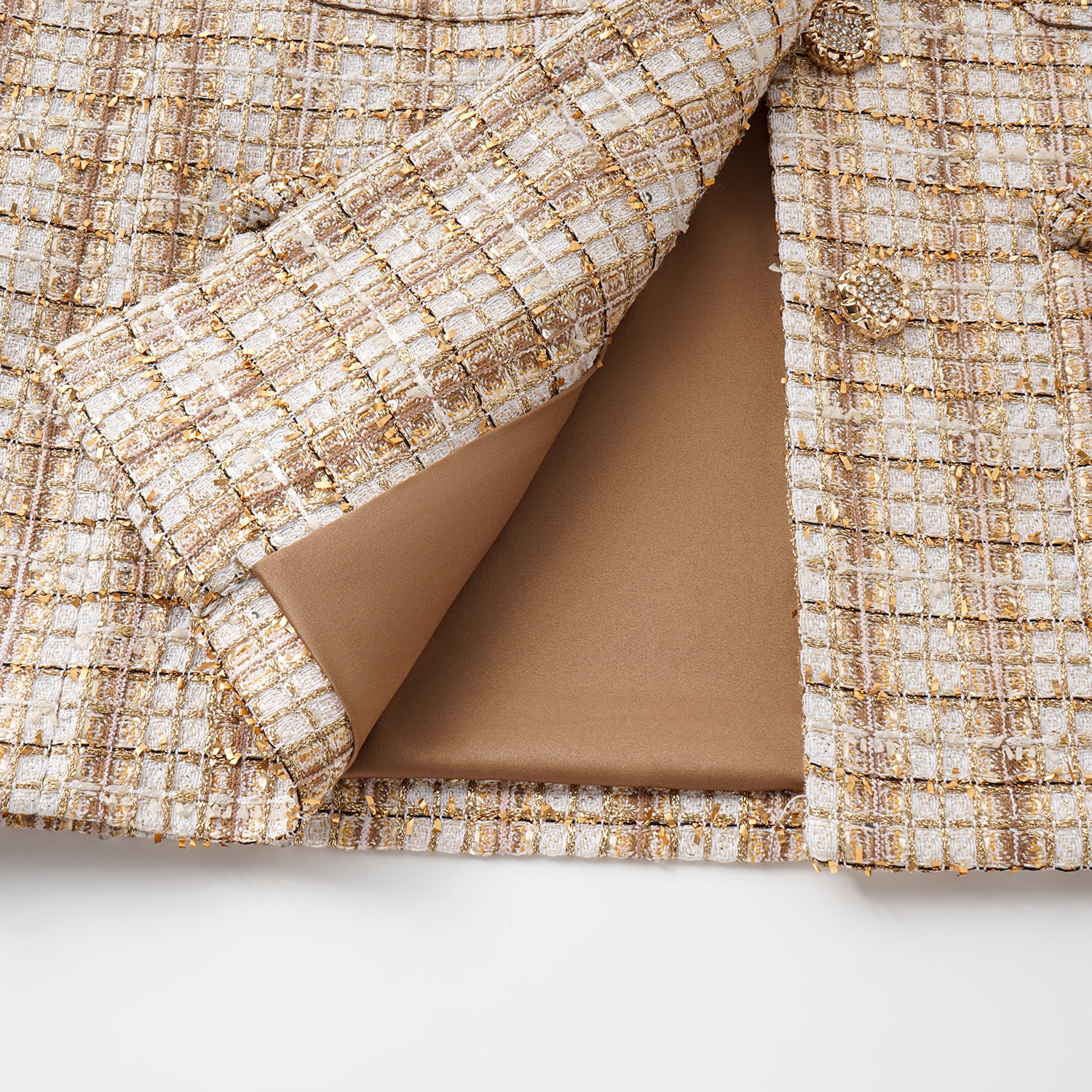 "Sloane Ave." 法國頂級縷金工藝蕾絲花呢馬甲背心—Versailles Chanson凡爾賽香頌