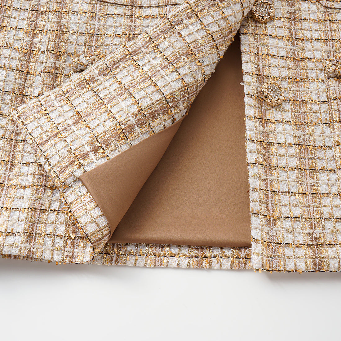 "Sloane Ave." 法國頂級縷金工藝蕾絲花呢馬甲背心—Versailles Chanson凡爾賽香頌