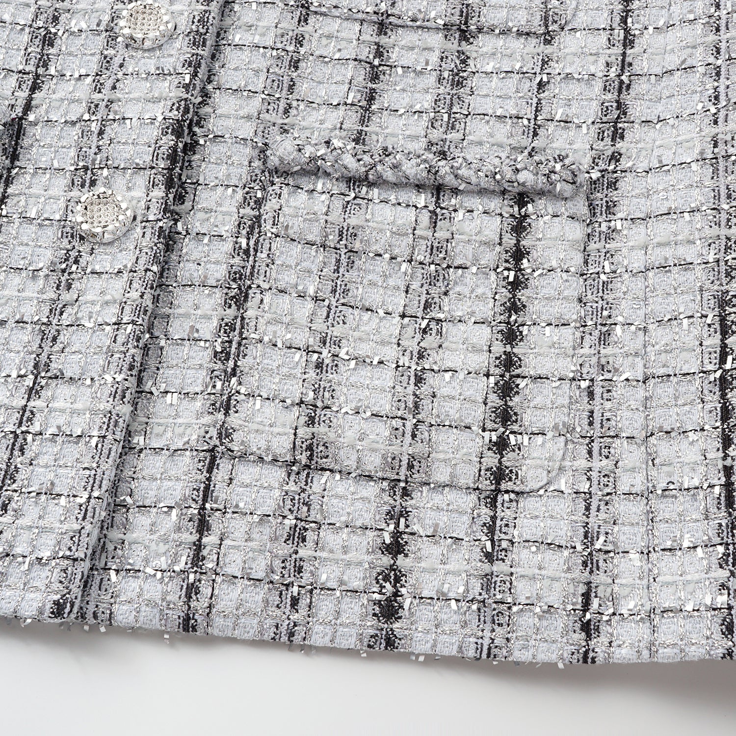 "Sloane Ave." 法國頂級銀燦工藝蕾絲花呢馬甲背心—Reflet Parisien巴黎倒影