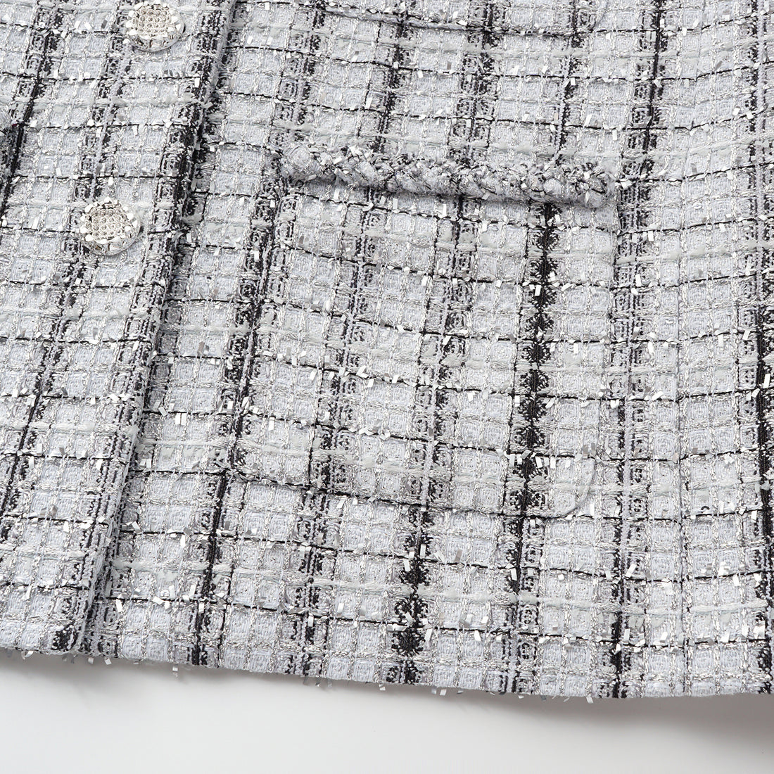 "Sloane Ave." 法國頂級銀燦工藝蕾絲花呢馬甲背心—Reflet Parisien巴黎倒影