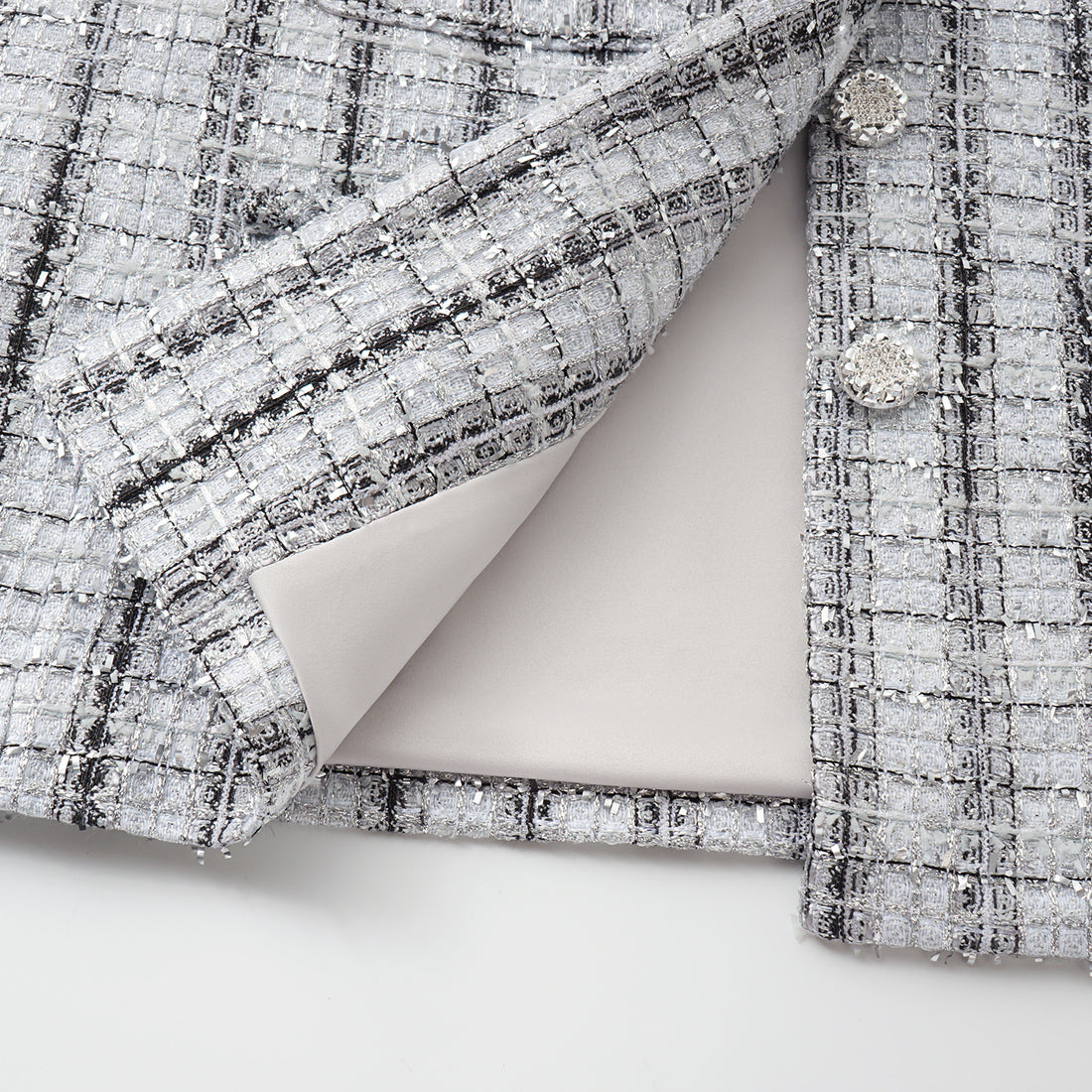 "Sloane Ave." 法國頂級銀燦工藝蕾絲花呢馬甲背心—Reflet Parisien巴黎倒影