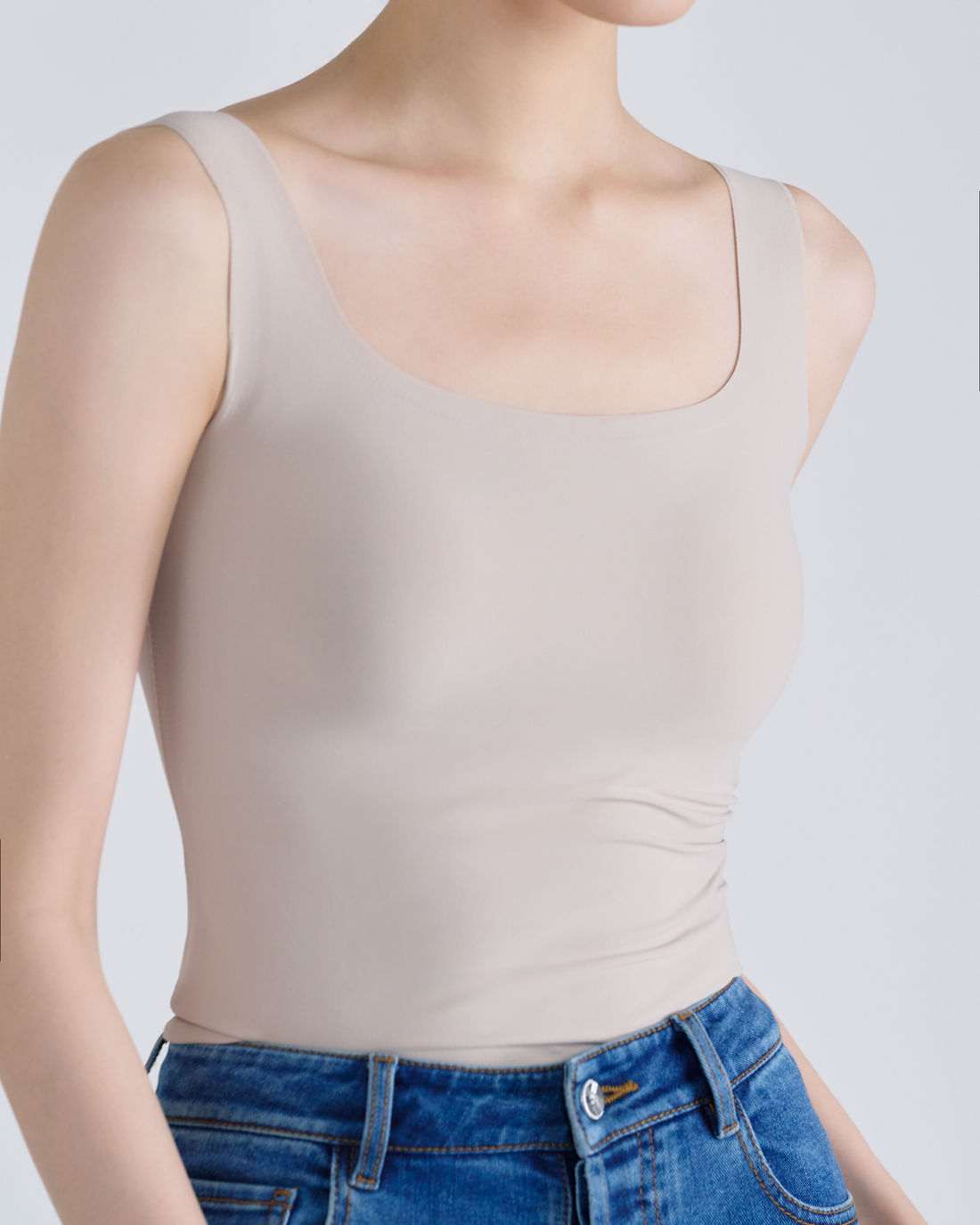 By Inch. 日本美肌科技無痕方領 Bra Top—裸色，商品展示圖 2