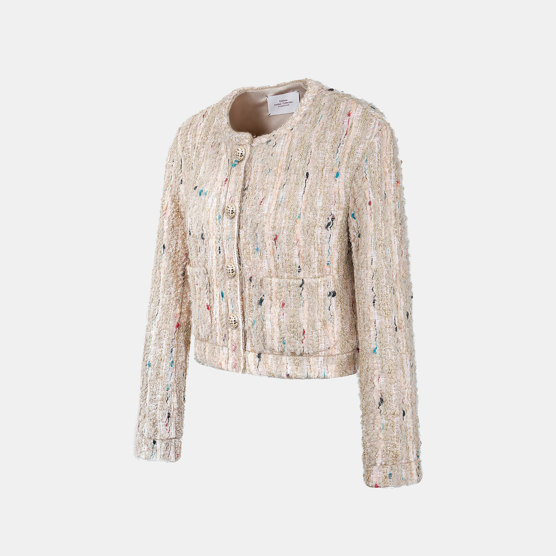 “Sloane Ave."法國立體彩織圈絨花呢外套—Garden Atelier花園畫室