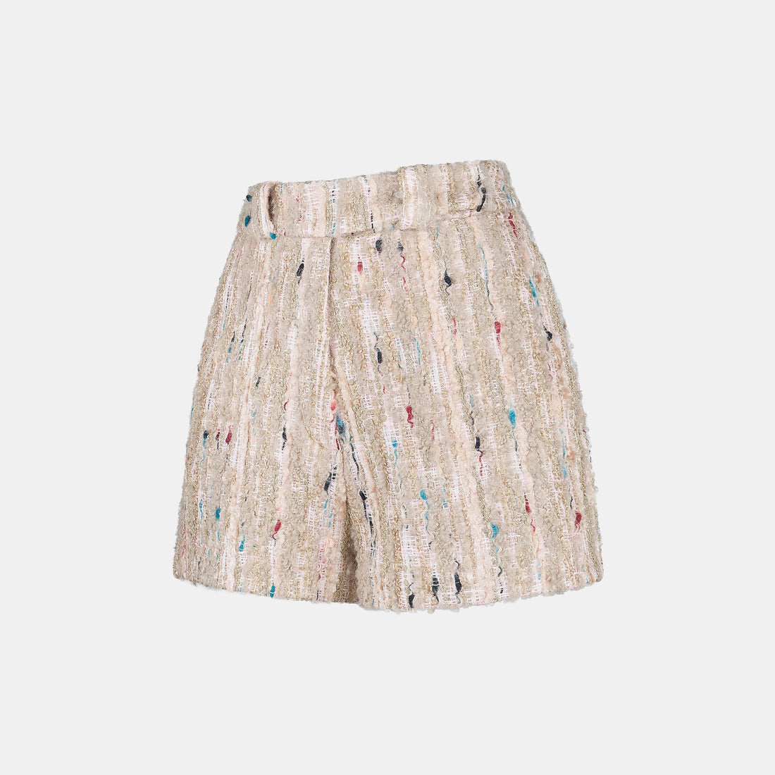 “Sloane Ave."法國立體彩織圈絨花呢短褲—Garden Atelier花園畫室