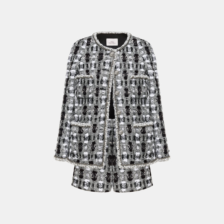 “Chelsea tea time.”法國頂級高訂銀織嵌線繡藝經典No.4花呢外套—Jazz Night不眠紐約