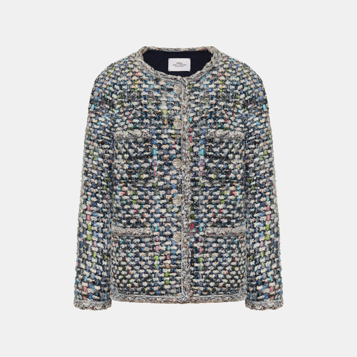 "Sloane Ave."法國羊毛蓬絨銀織經典No.4花呢外套—Left Bank Salon左岸沙龍