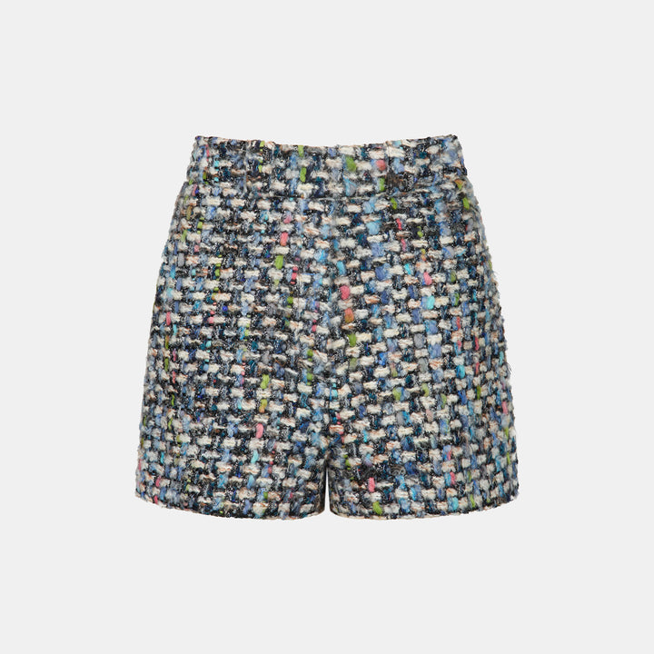 "Sloane Ave."法國羊毛蓬絨銀織花呢短褲—Left Bank Salon左岸沙龍