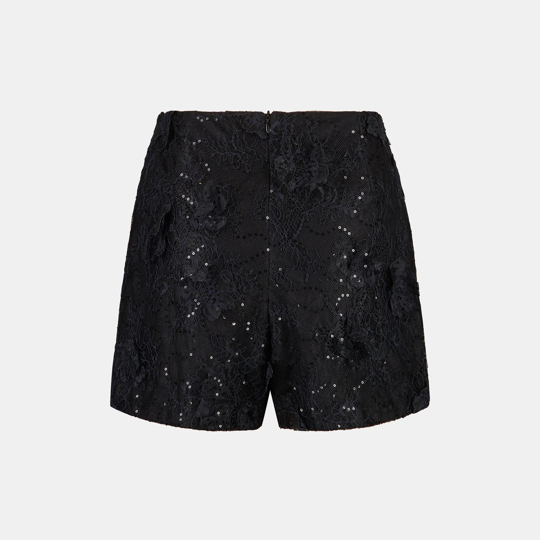 "Imperial Garden Teatime"羽瓣立繡蕾絲輕國風短褲—Midnight Veil沉夜浮香