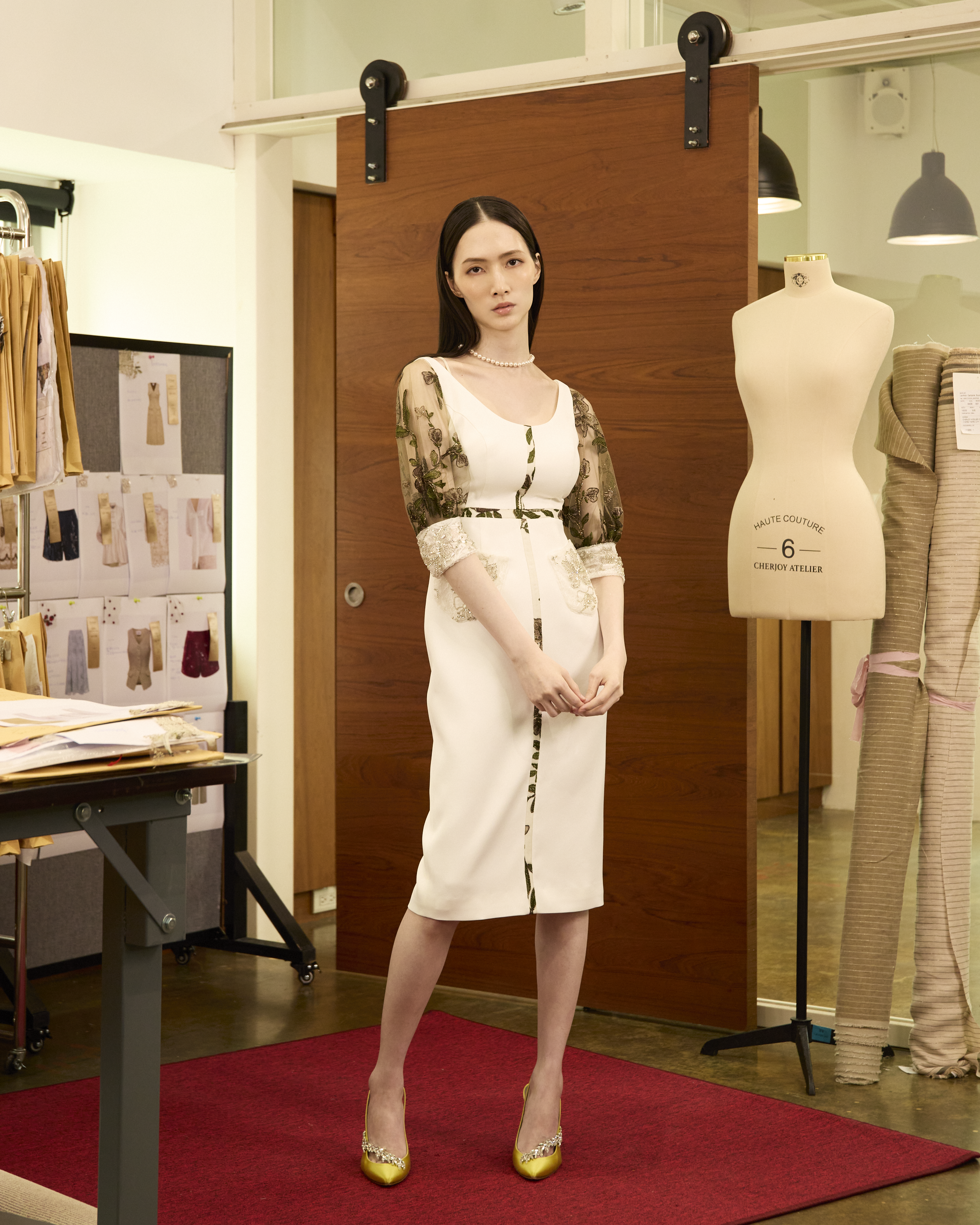 “Arcade of CherJoy Atelier”法國高級訂製立體剪裁洋裝—Morning Veil白境晨露
