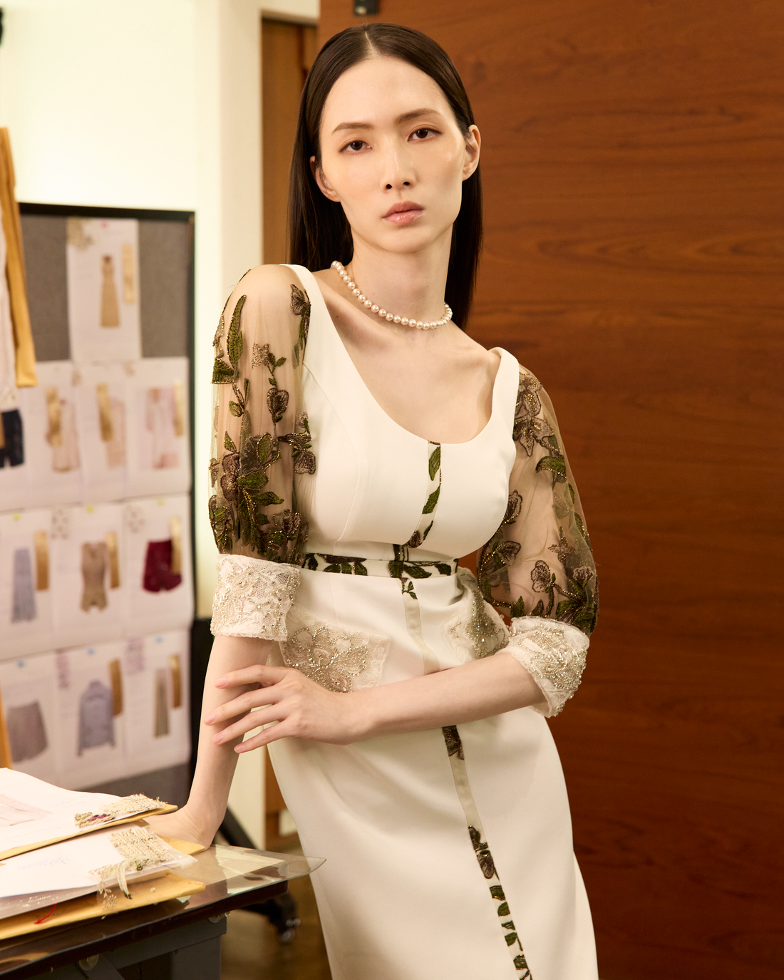 “Arcade of CherJoy Atelier”法國高級訂製立體剪裁洋裝—Morning Veil白境晨露