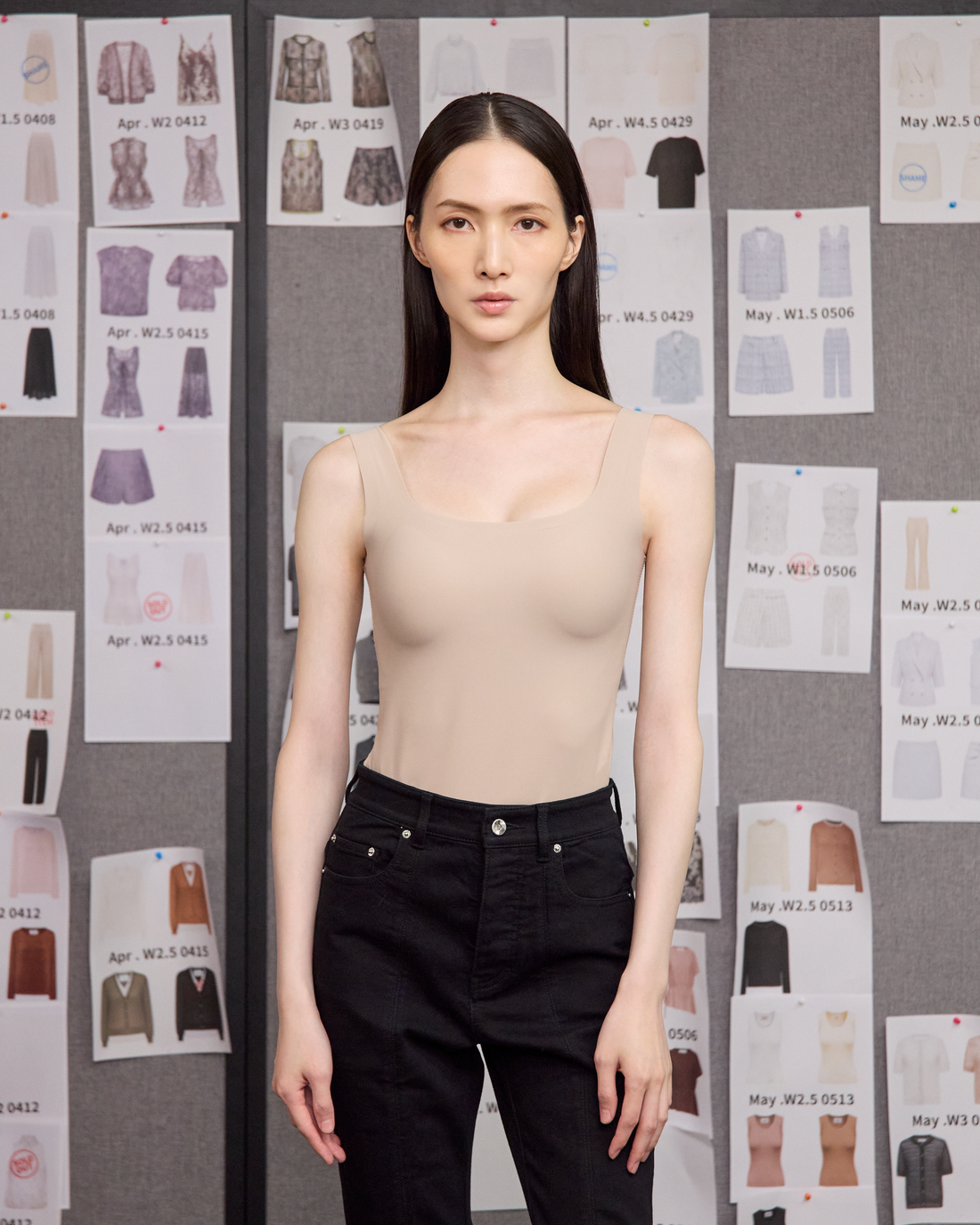 By Inch. 日本美肌科技無痕方領 Bra Top—裸色，商品展示圖 1
