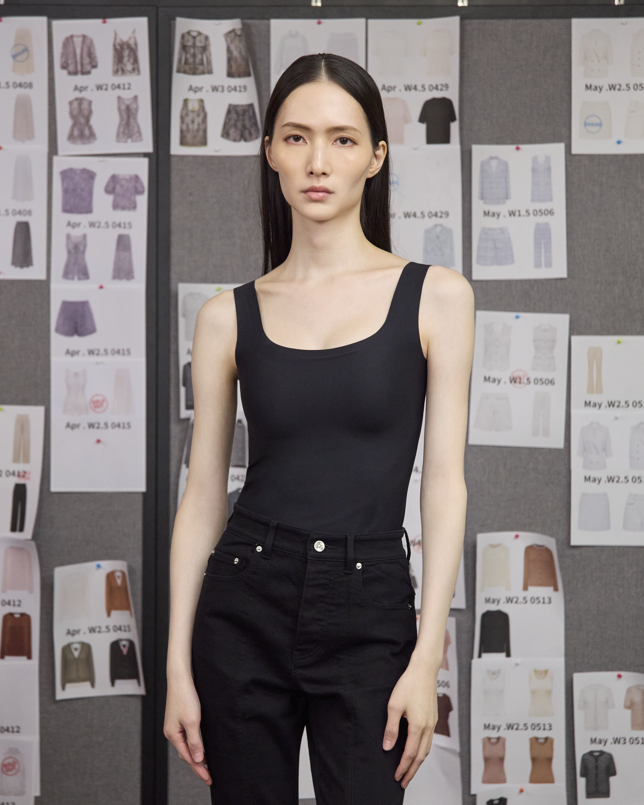 By Inch. 日本美肌科技無痕方領 Bra Top—黑色，商品展示圖 1