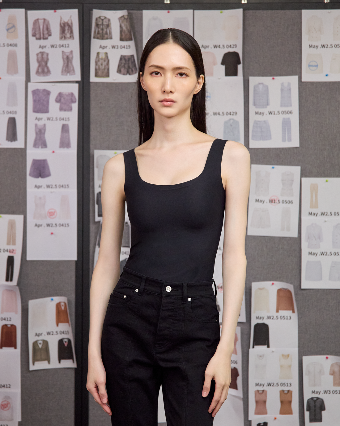 By Inch. 日本美肌科技無痕方領 Bra Top—黑色，商品展示圖 1