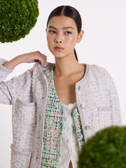 “Chelsea Citywalk”法國彩織花呢經典 No.4 外套—Snowberry 雪莓