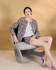 “Viva Bloom 恣意花彩”法國多彩織紋經典 No.4 花呢外套