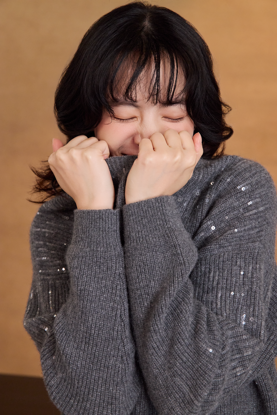 100% Cashmere 亮片針織上衣 2