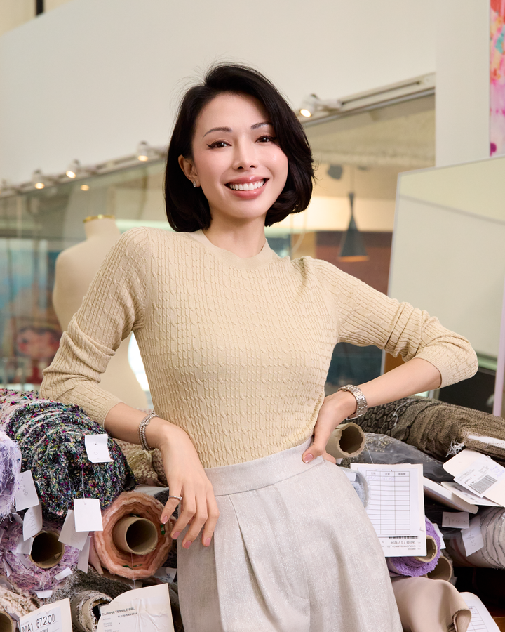 “Pure & Soft”100% 真絲立體麻花薄織上衣 (Yarn by Loro Piana)—Bergamot佛手柑香