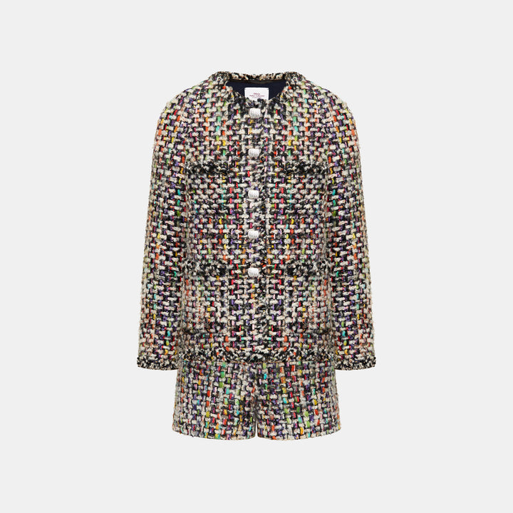 "Sloane Ave."法國羊毛蓬絨彩線經典No.4花呢外套—Palette Couture高訂色盤